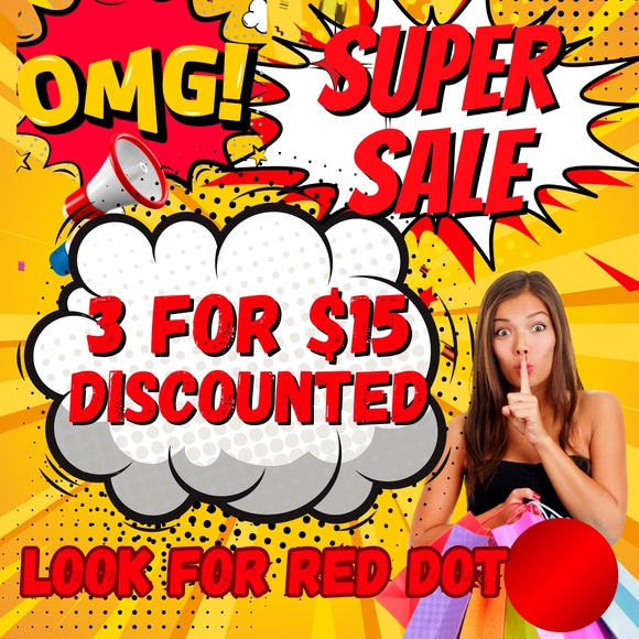 🔴 RED DOT SALE 3 FOR $15 🔴 BUNDLE AND SAVE - Picture 1 of 1